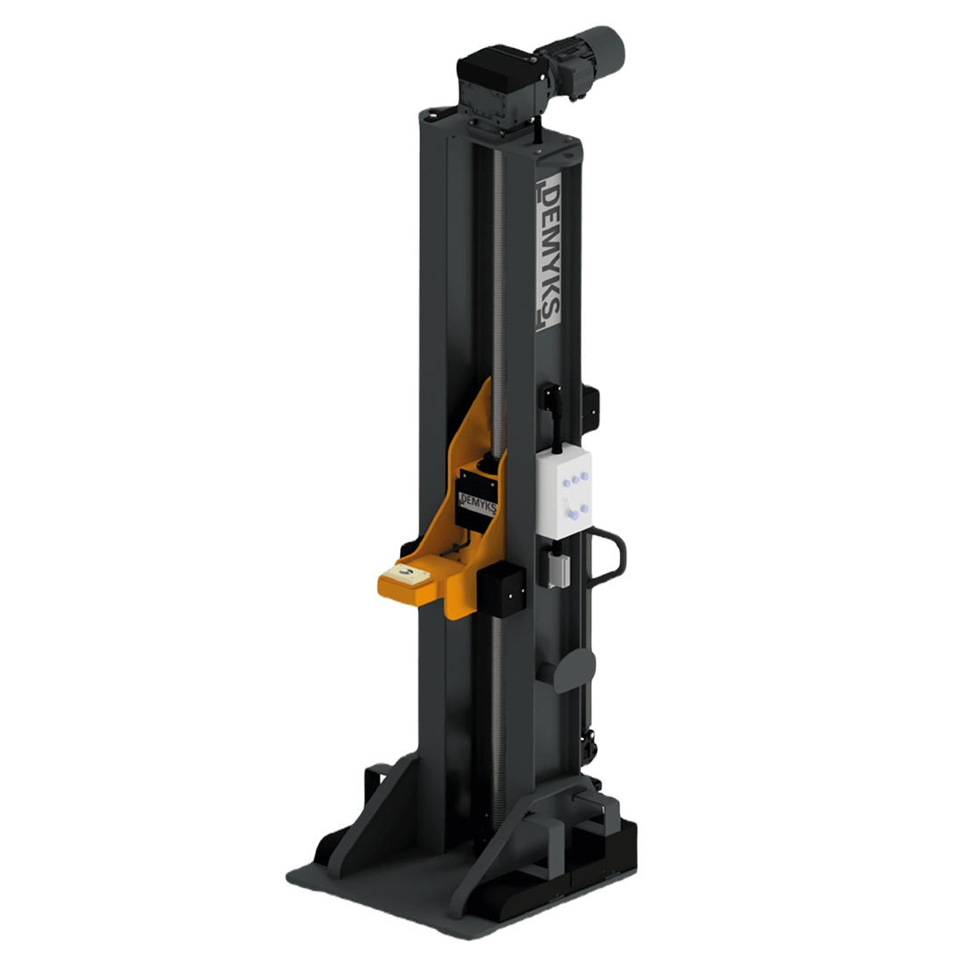 DEMYKS mobil kaldırma krikosu 4'lü set ile metro vagonu kaldırma operasyonu