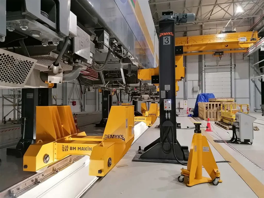 BM Makina DEMYKS Azerbaycan Demir Yollari Icin Tren Kaldrima ve Bakim Sistemleri 1