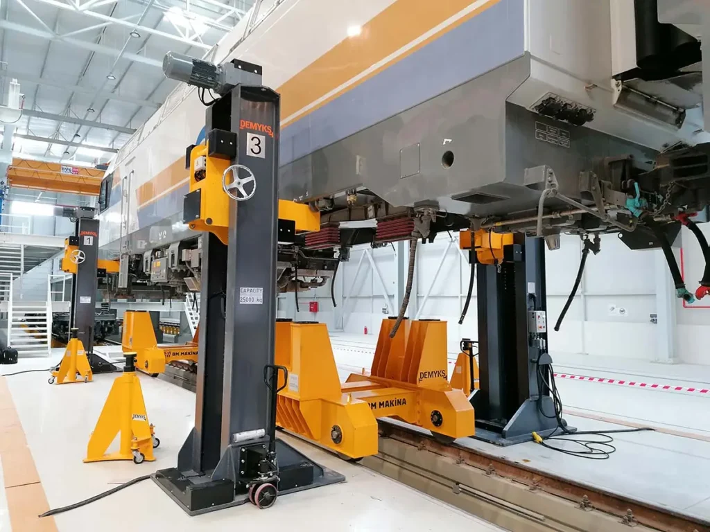 BM Makina DEMYKS Azerbaycan Demir Yollari Icin Tren Kaldrima ve Bakim Sistemleri 4