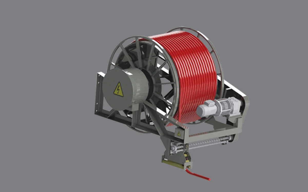 BM Makina KATO motor tahrikli ve yay tahrikli kablo toplama tamburu