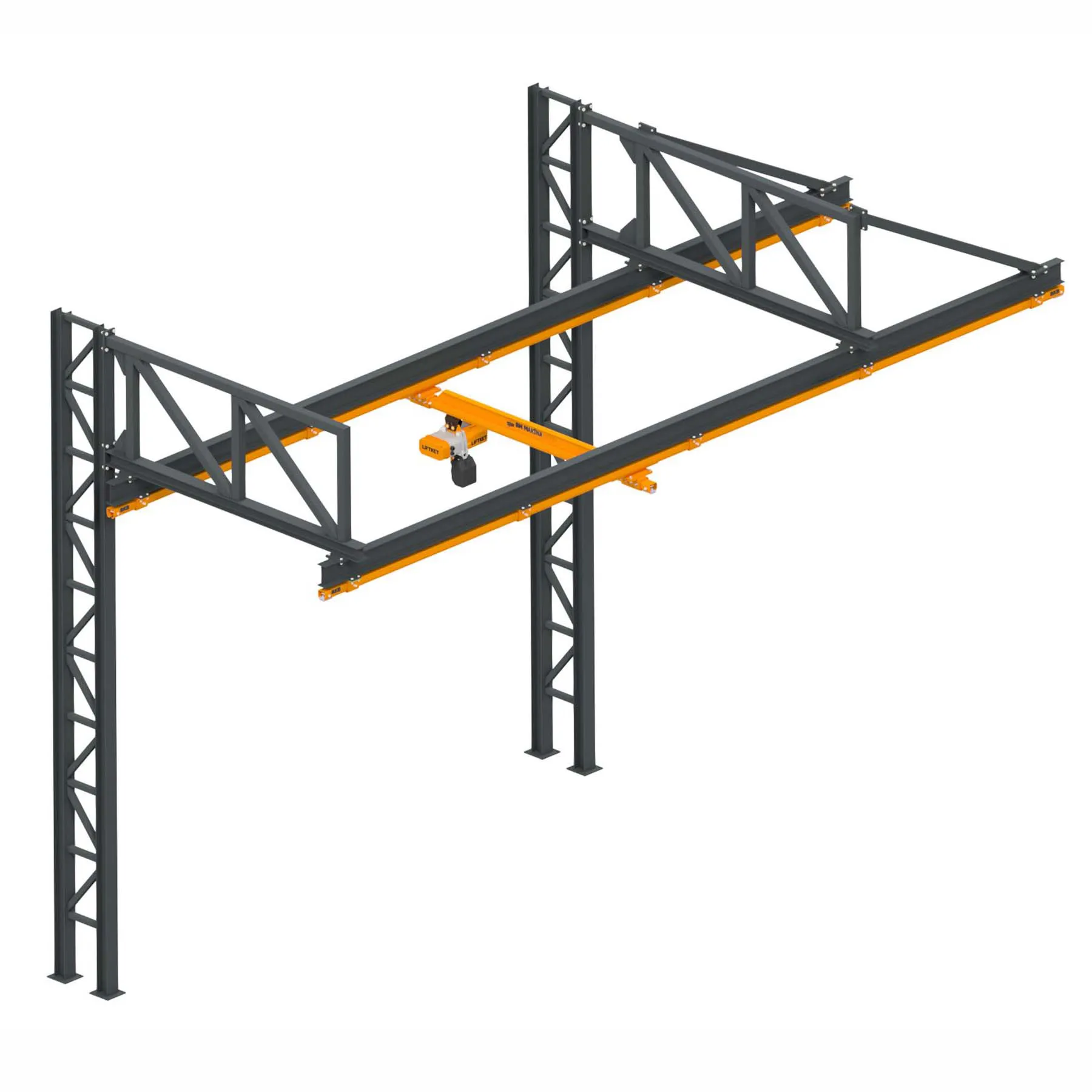 BM Makina BKB ALUBKB köprülü vinç sistemi - çelik ve alüminyum profil hafif kreyn