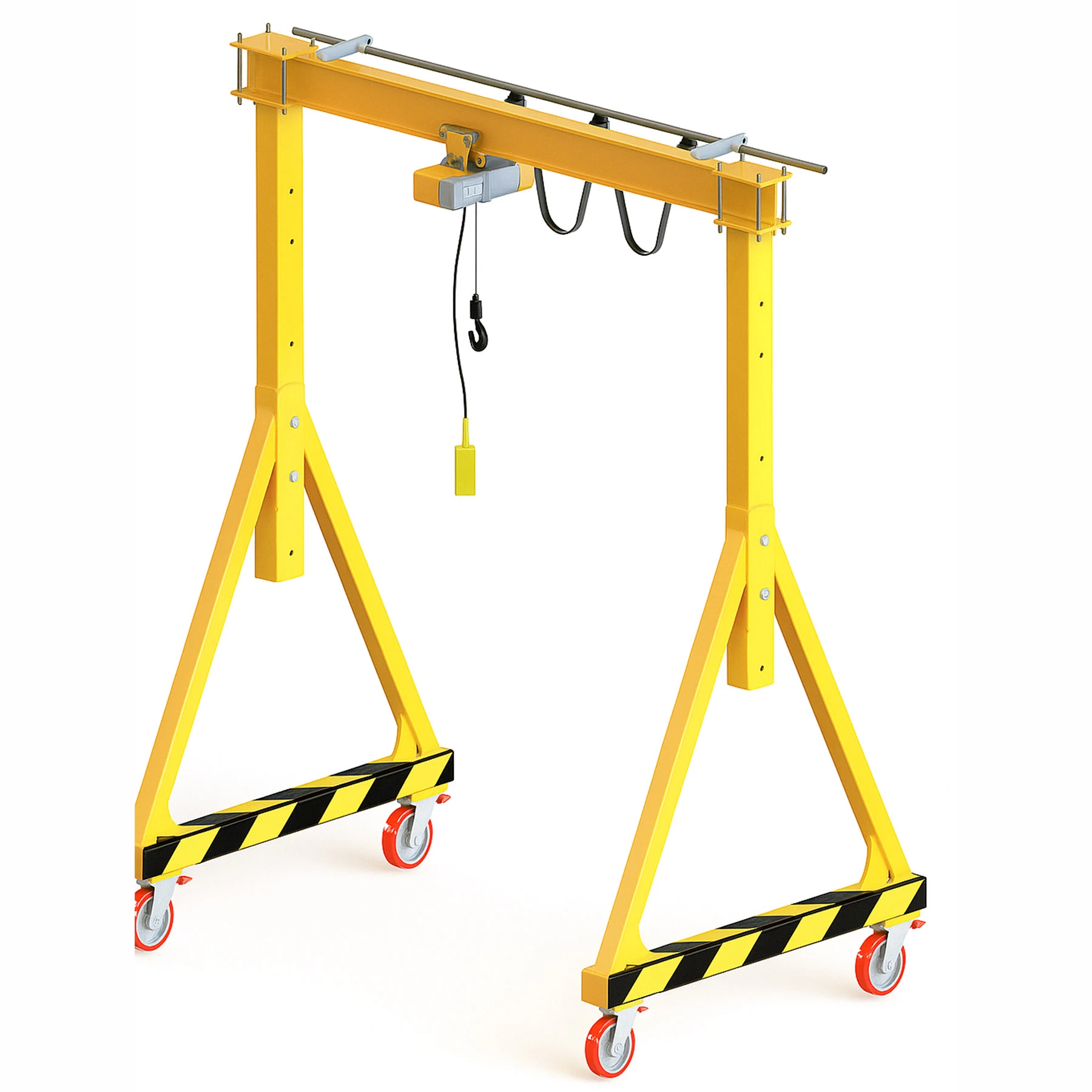 BM Makina BKB ALUBKB mobil portal vinç - taşınabilir çelik ve alüminyum profil hafif kreyn sistemi