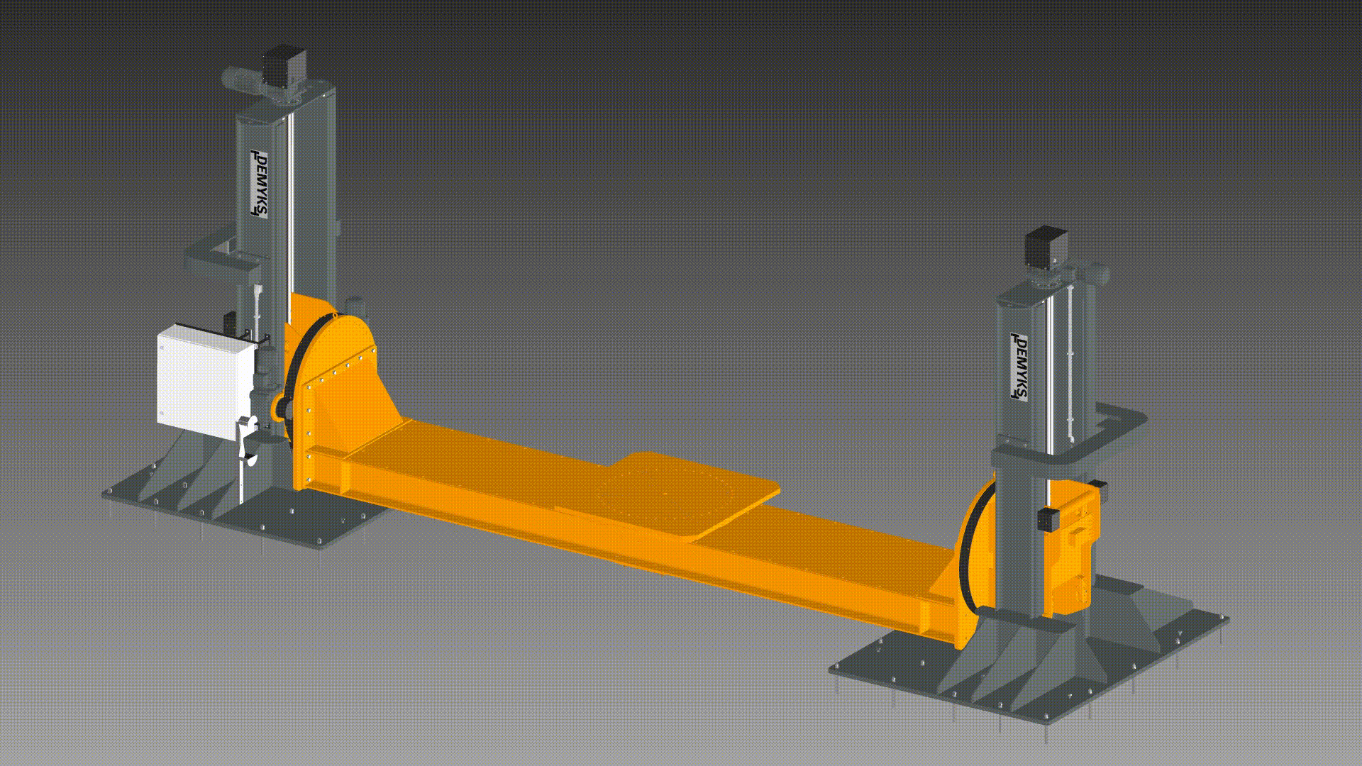 DEMYKS manipülatör traksiyon motoru kaldırma ve konumlandırma - özel tutucu aparat detay