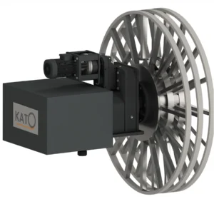 BM Makina KATO MKT çift sıra sarım kablo toplama tamburu - motor tahrikli endüstriyel kablo sarıcı