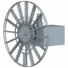 BM Makina KATO MKT tek sıra sarım kablo toplama tamburu - monospiral motor tahrikli kablo sarıcı