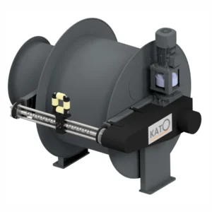 BM Makina KATO MKT sarım mekanizmalı kablo toplama tamburu - kılavuzlu düzenli sarım motor tahrikli kablo sarıcı