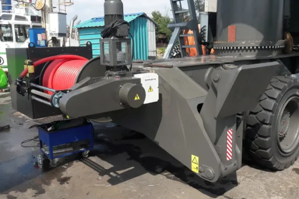 KATO MKT sarım mekanizmalı kablo toplama tamburu portal vinç uygulamasında kullanım