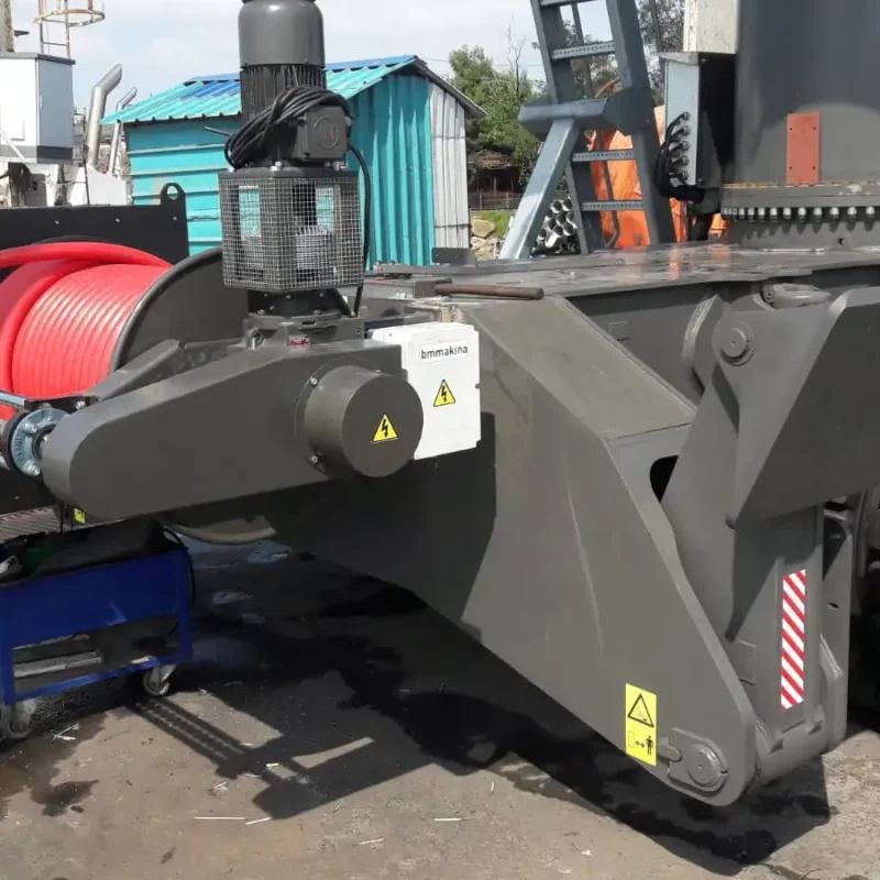 KATO MKT sarım mekanizmalı kablo toplama tamburu portal vinç uygulamasında kullanım