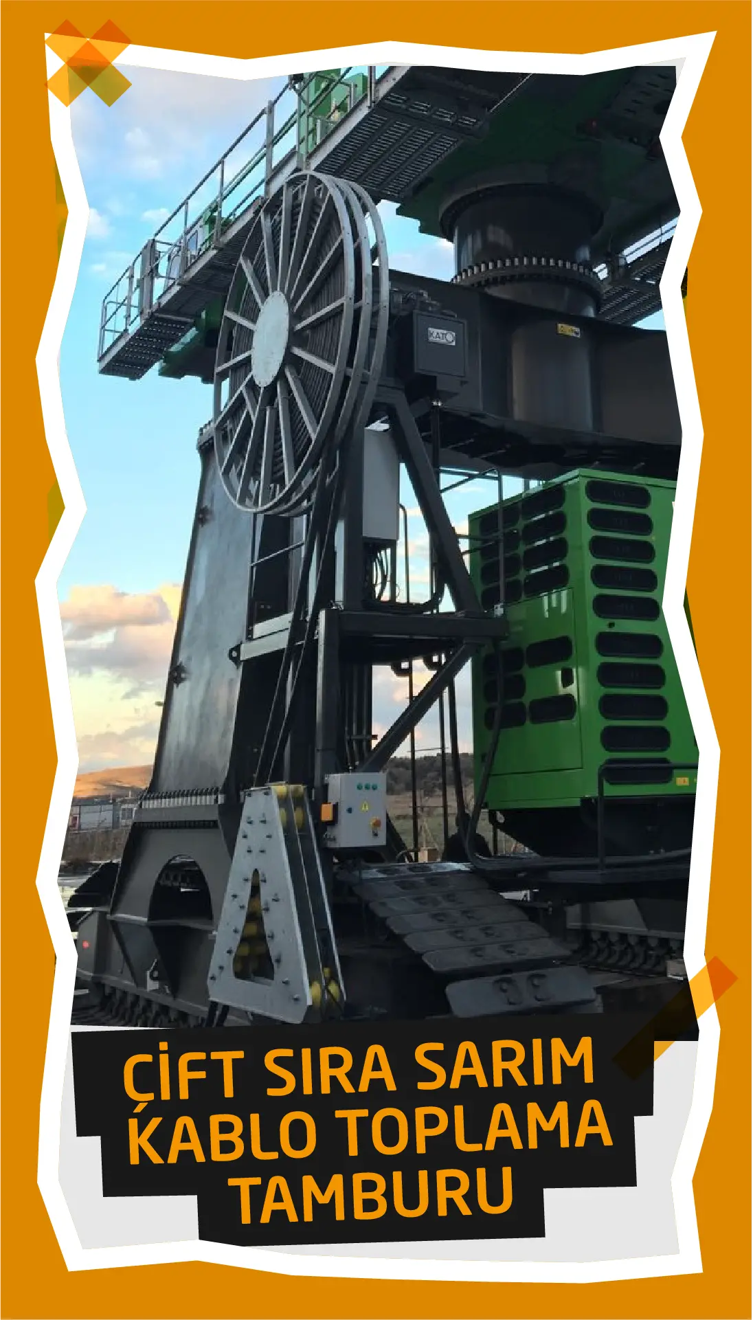 Elektrikli İş Makinelerinde Güvenilir Enerji Beslemesi: Kablo Tamburu Seçiminin Kritik Rolü - BM Makina KATO Çift Sarım Kablo Toplama Tamburu