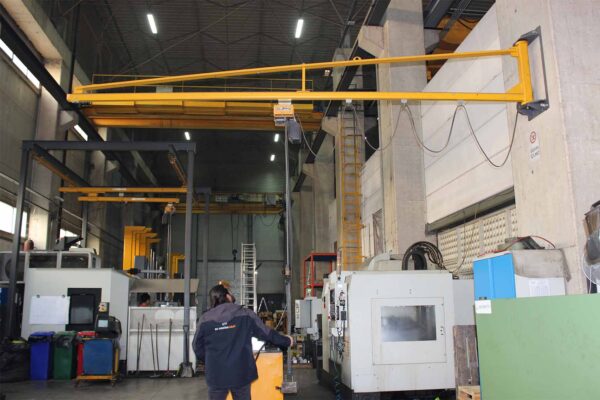 BM Makina BKB ALUBKB duvar pergel vinç sistemi - duvara veya kolona montajlı çelik ve alüminyum profil hafif kreyn