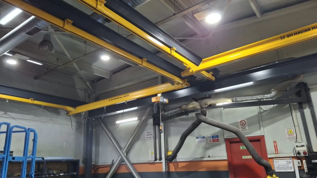 DOF Robotics Üretim Hattı Ergonomi Projesi: BKB Hafif Vinç Sistemi