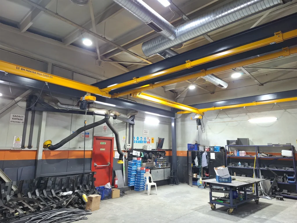 DOF Robotics Üretim Hattı Ergonomi Projesi: BKB Hafif Vinç Sistemi