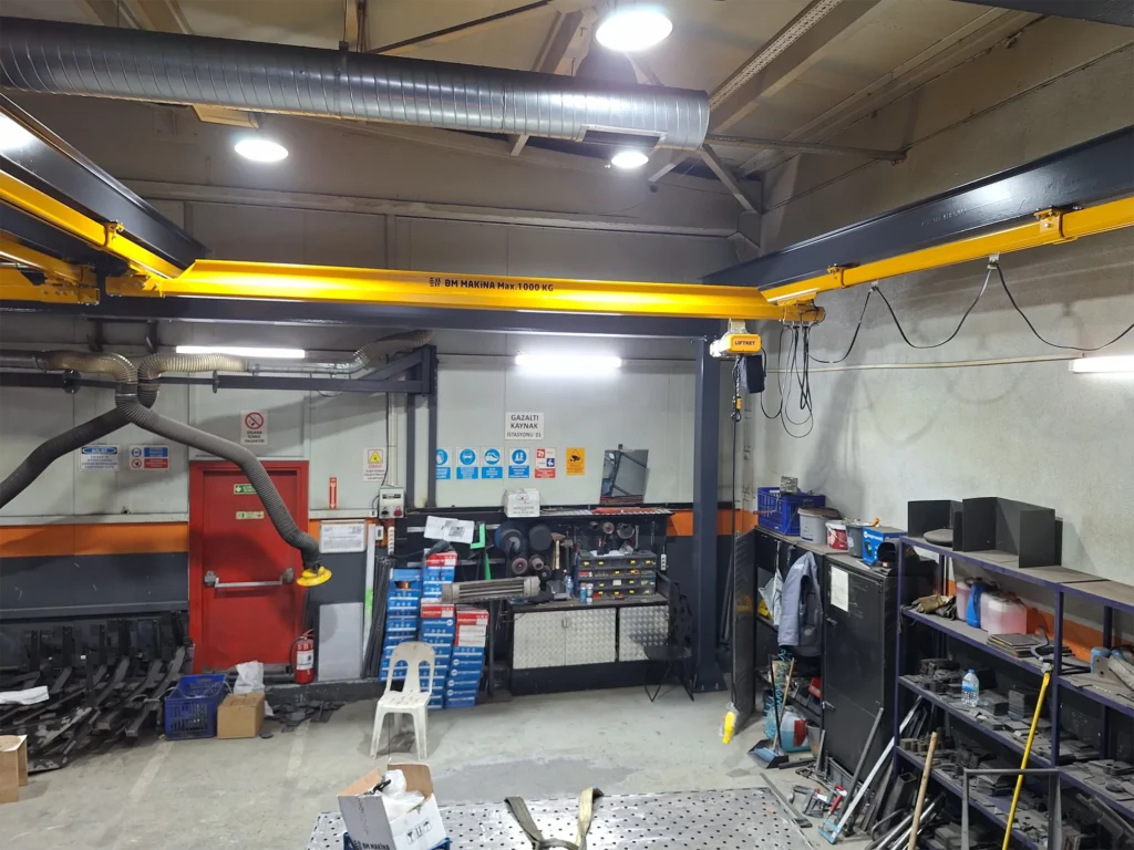 DOF Robotics Üretim Hattı Ergonomi Projesi: BKB Hafif Vinç Sistemi