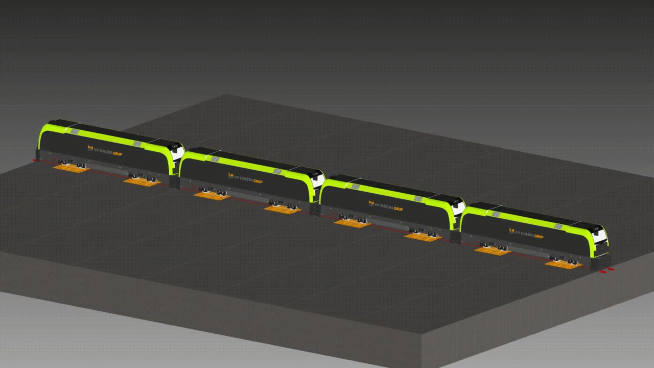 DEMYKS Underfloor Lifting Systems DEMYKS zemin altı kriko PLC senkronizasyon kontrol paneli ve operatör arayüzü