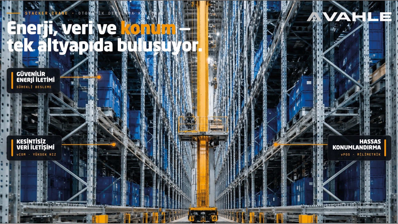 Anasayfa AS/RS Sistemlerinde Stacker Crane Performansını Belirleyen Altyapı Teknolojileri